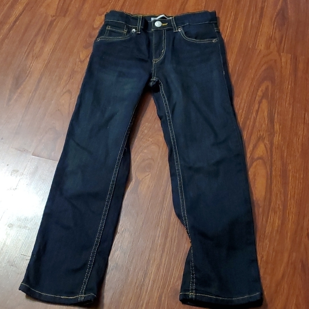 Levi's 511 Boys Jeans slim size 7 reg denim jeans adjustable waist - Picture 3 of 5